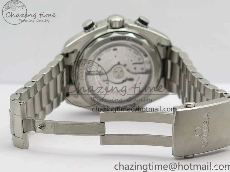 0511 Planet Ocean Master Chrono SS OM 1:1 Best Edition Black Dial On SS Bracelet A9900 V Fashionable 8113